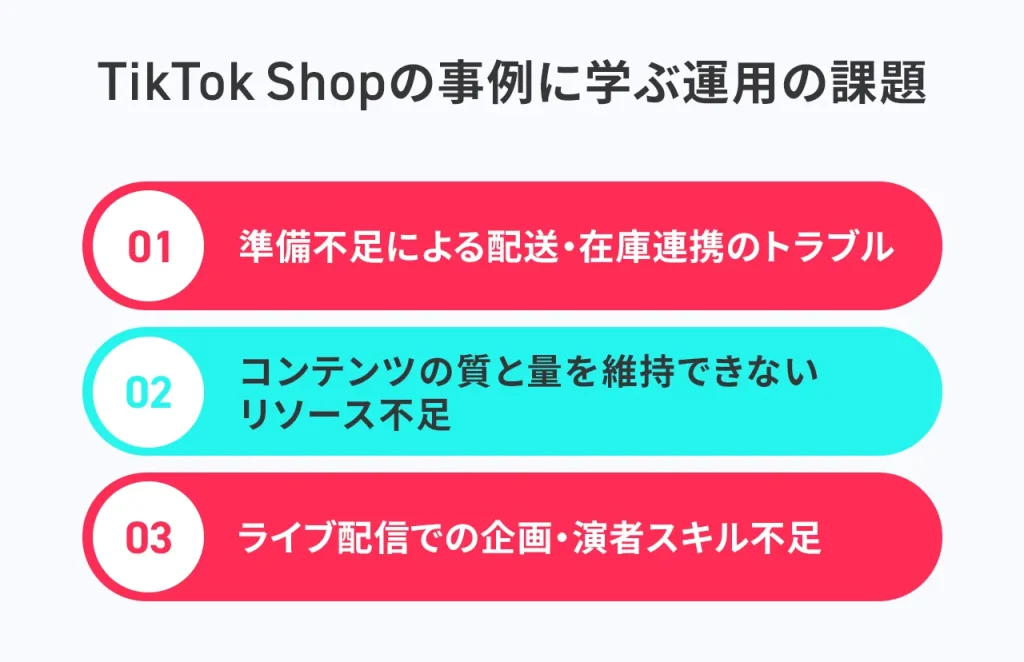 TikTok Shopの事例に学ぶ運用の課題