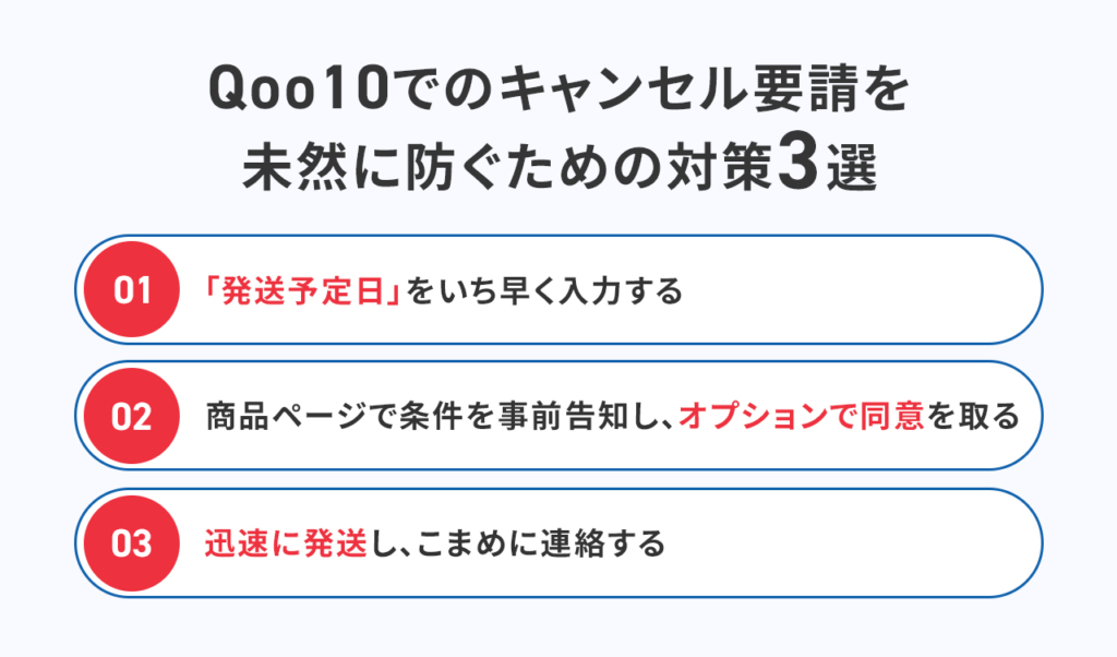 Qoo10でのキャンセル要請を未然に防ぐための対策3選