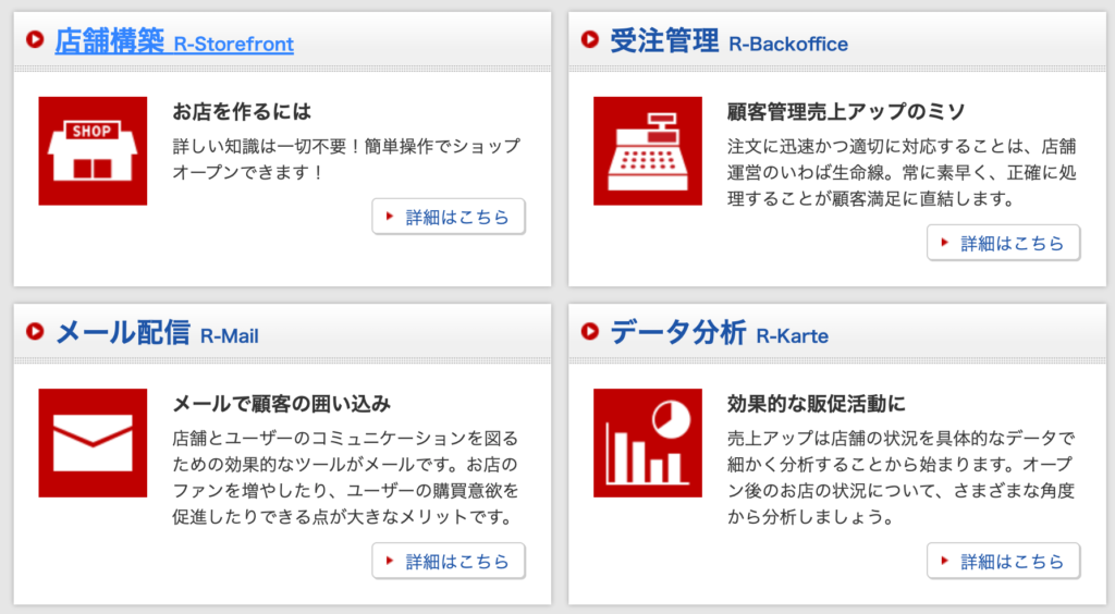 楽天市場の店舗運営を支える基幹システム